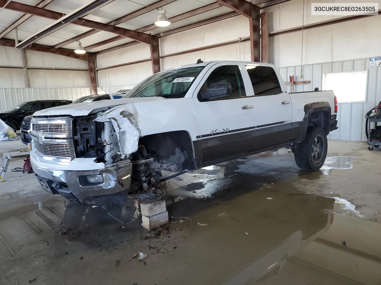 2014 Chevrolet Silverado K1500 Lt VIN: 3GCUKREC8EG263505 Lot: 79570384