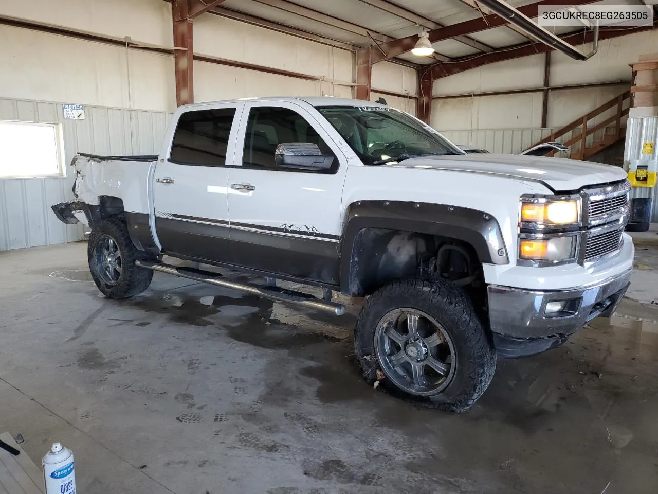 2014 Chevrolet Silverado K1500 Lt VIN: 3GCUKREC8EG263505 Lot: 79570384