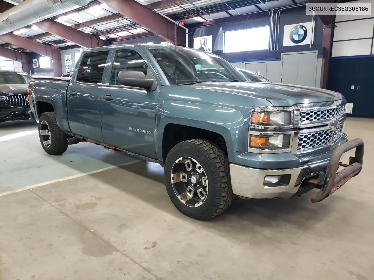 2014 Chevrolet Silverado K1500 Lt VIN: 3GCUKREC3EG308186 Lot: 79907354