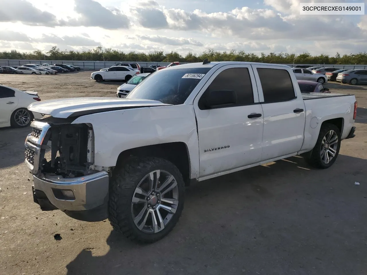 2014 Chevrolet Silverado C1500 Lt VIN: 3GCPCRECXEG149001 Lot: 80156294