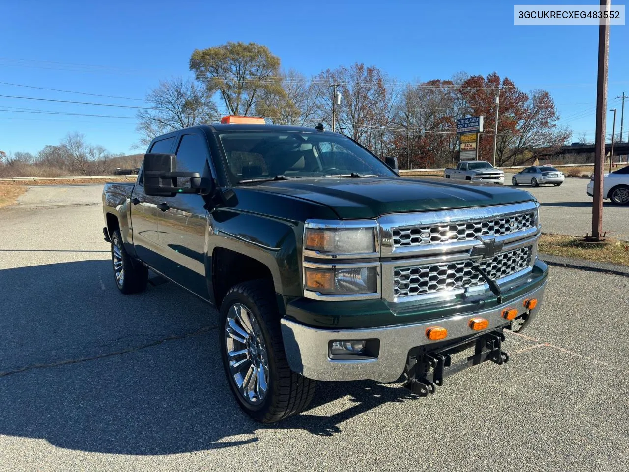 2014 Chevrolet Silverado K1500 Lt VIN: 3GCUKRECXEG483552 Lot: 81359004