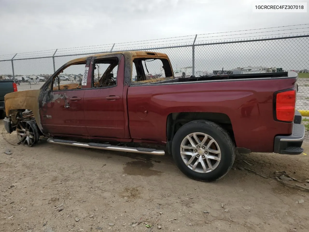 2015 Chevrolet Silverado C1500 Lt VIN: 1GCRCREC4FZ307018 Lot: 44940574