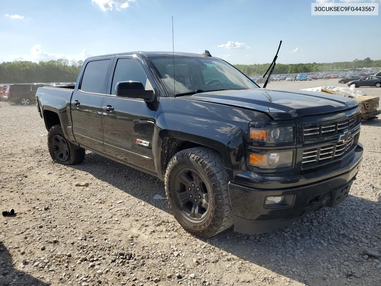 2015 Chevrolet Silverado K1500 Ltz VIN: 3GCUKSEC9FG443567 Lot: 53076514