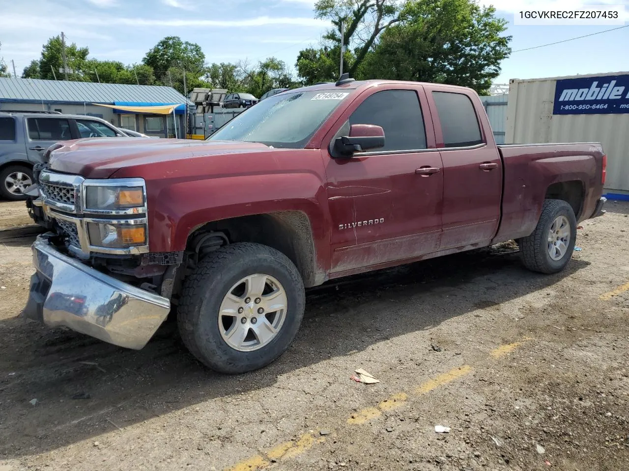 2015 Chevrolet Silverado K1500 Lt VIN: 1GCVKREC2FZ207453 Lot: 57149754