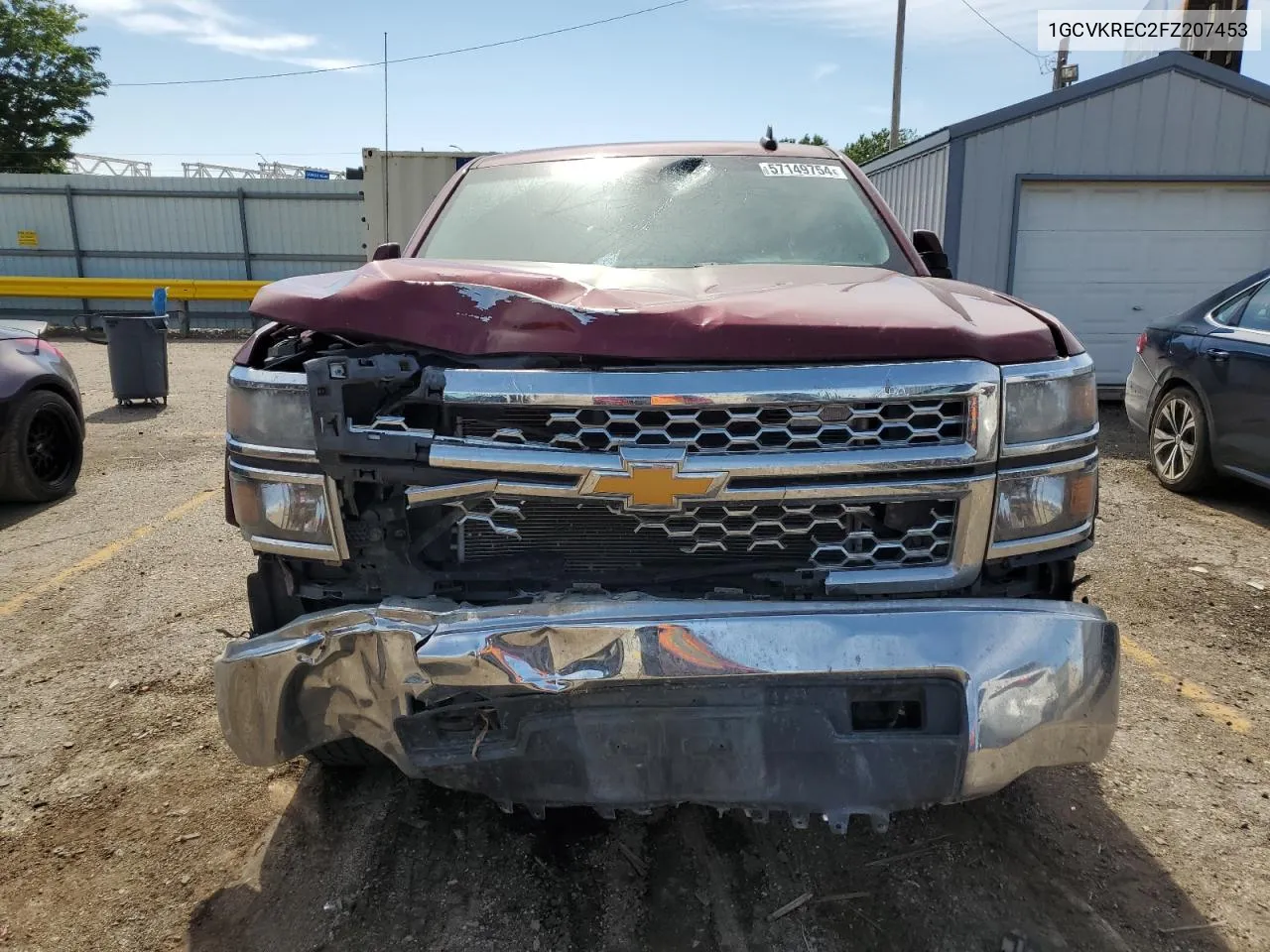 1GCVKREC2FZ207453 2015 Chevrolet Silverado K1500 Lt