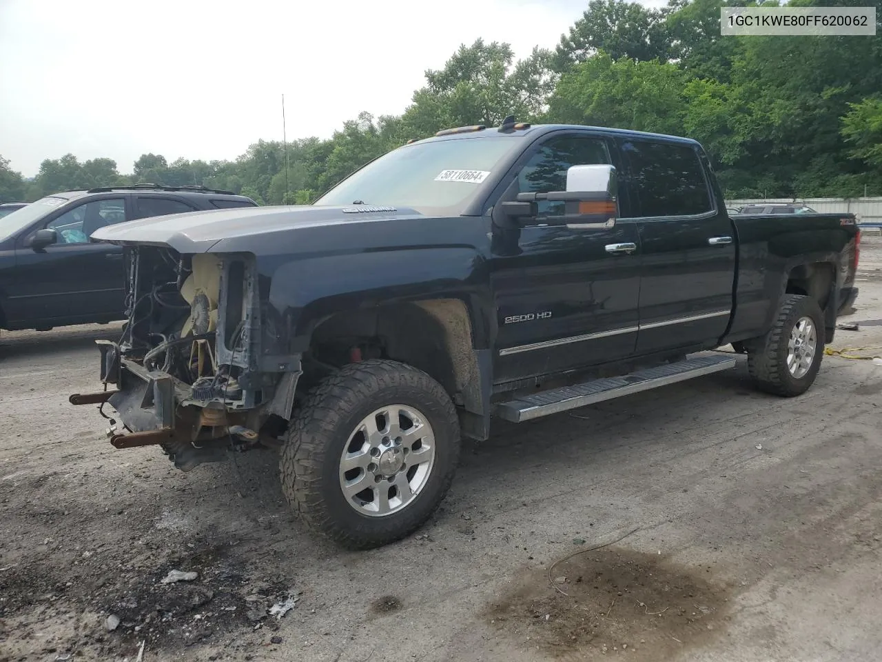 2015 Chevrolet Silverado K2500 Heavy Duty Ltz VIN: 1GC1KWE80FF620062 Lot: 58110664