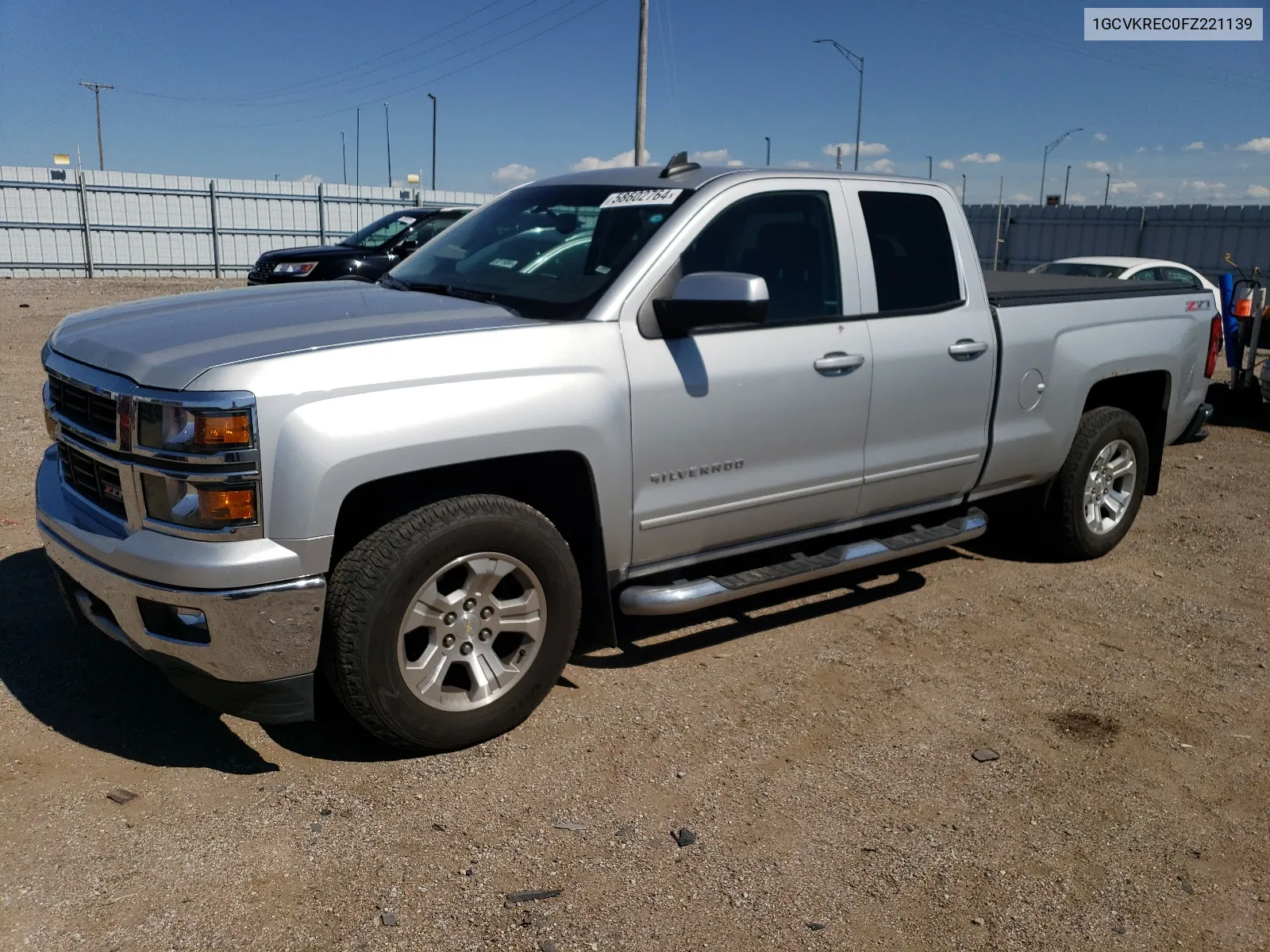 2015 Chevrolet Silverado K1500 Lt VIN: 1GCVKREC0FZ221139 Lot: 58602764