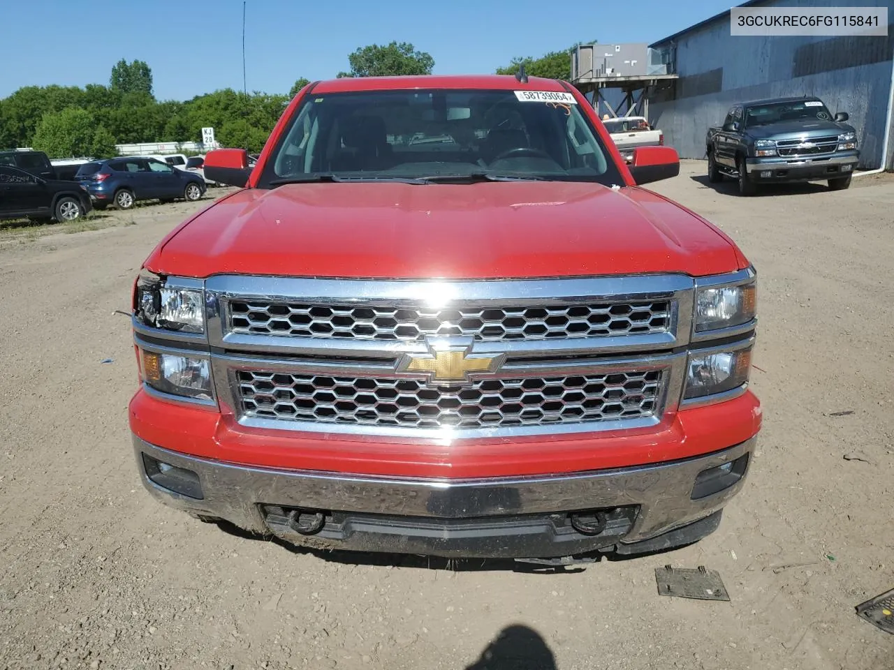 3GCUKREC6FG115841 2015 Chevrolet Silverado K1500 Lt