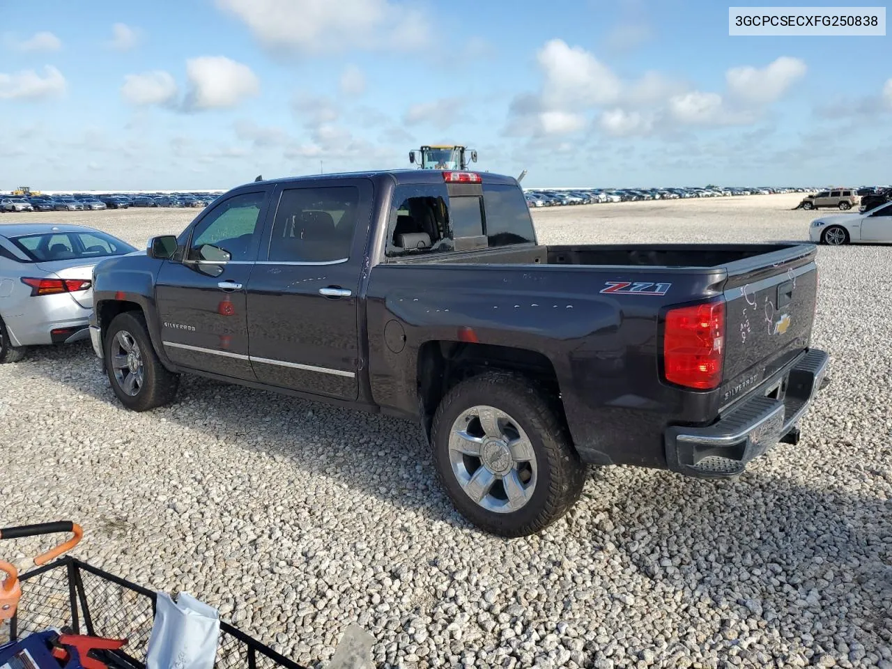 2015 Chevrolet Silverado C1500 Ltz VIN: 3GCPCSECXFG250838 Lot: 59791714