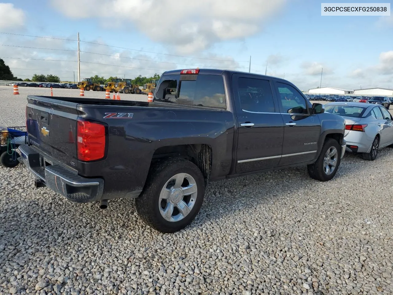 3GCPCSECXFG250838 2015 Chevrolet Silverado C1500 Ltz