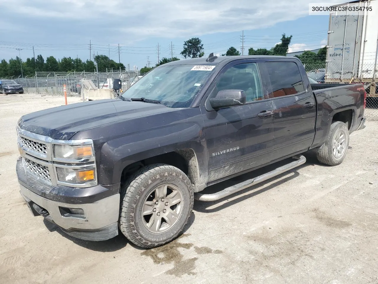 2015 Chevrolet Silverado K1500 Lt VIN: 3GCUKREC3FG354795 Lot: 59971904