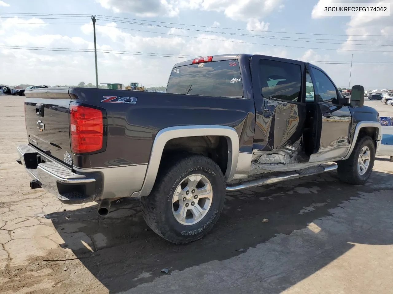 2015 Chevrolet Silverado K1500 Lt VIN: 3GCUKREC2FG174062 Lot: 61405594