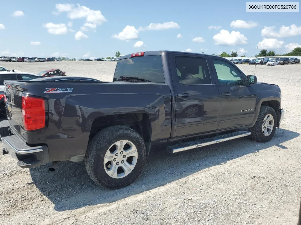 2015 Chevrolet Silverado K1500 Lt VIN: 3GCUKREC0FG520786 Lot: 62435454