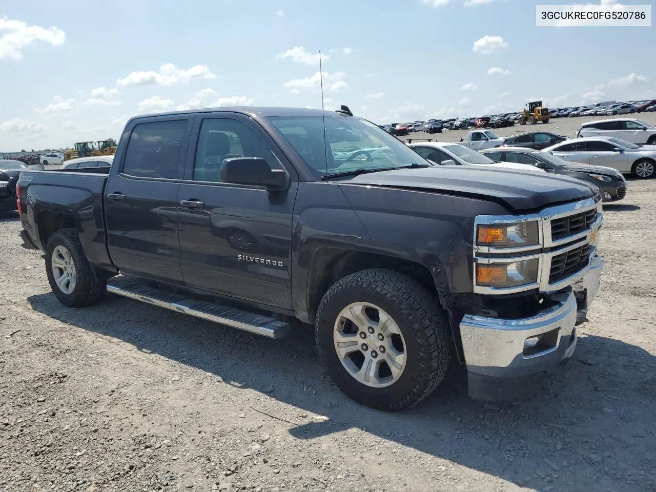 2015 Chevrolet Silverado K1500 Lt VIN: 3GCUKREC0FG520786 Lot: 62435454