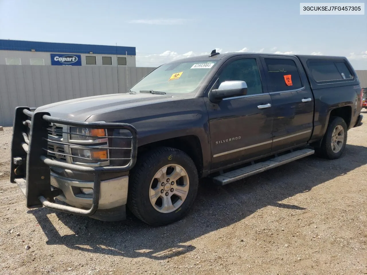 2015 Chevrolet Silverado K1500 Ltz VIN: 3GCUKSEJ7FG457305 Lot: 62893984