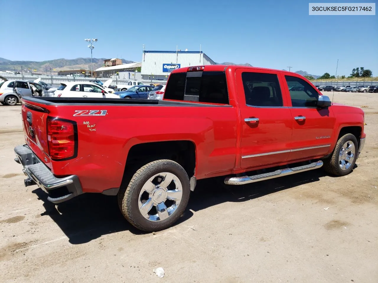 2015 Chevrolet Silverado K1500 Ltz VIN: 3GCUKSEC5FG217462 Lot: 63684984