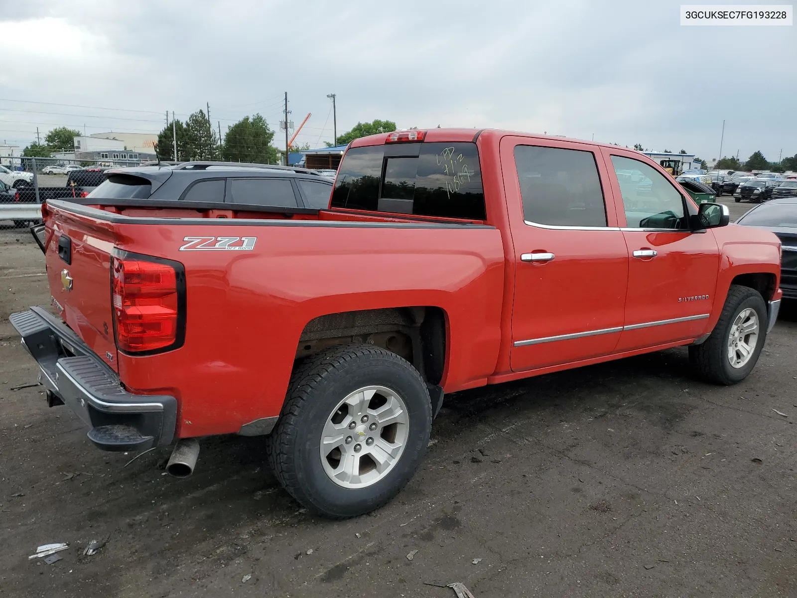 2015 Chevrolet Silverado K1500 Ltz VIN: 3GCUKSEC7FG193228 Lot: 63722274