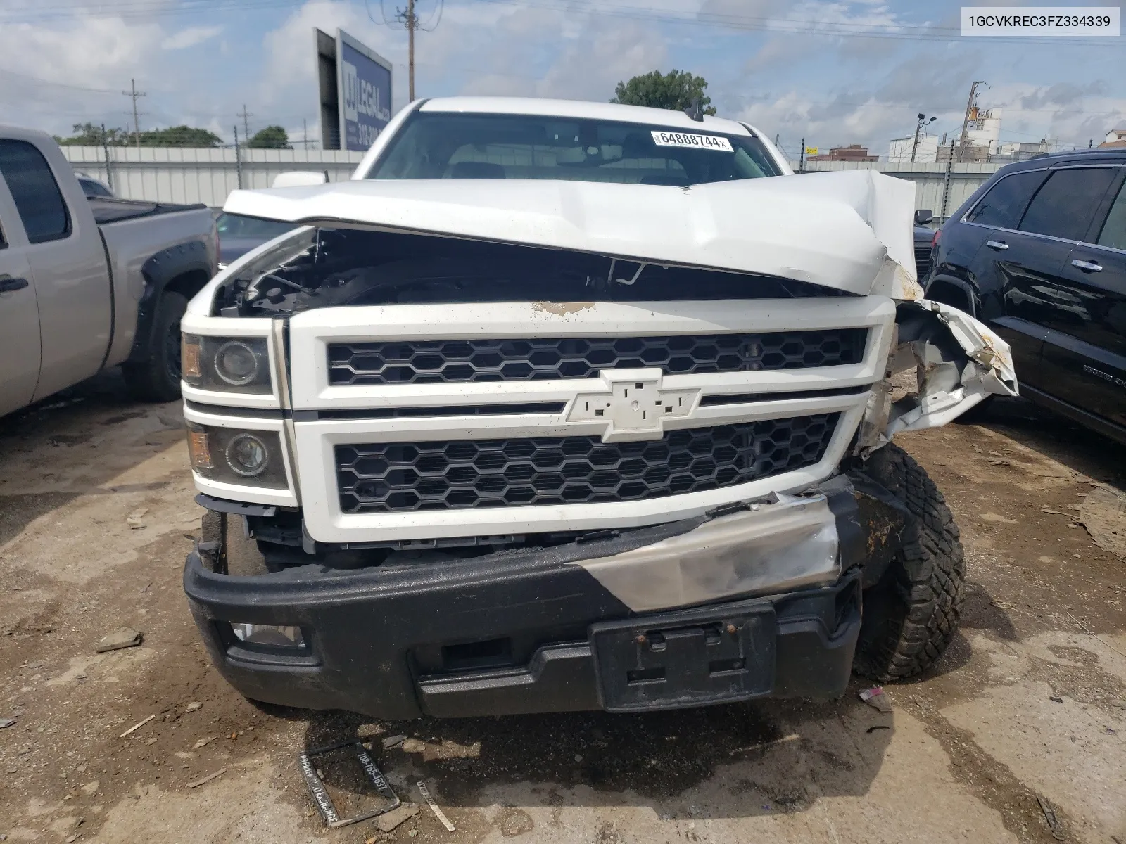 2015 Chevrolet Silverado K1500 Lt VIN: 1GCVKREC3FZ334339 Lot: 64888744