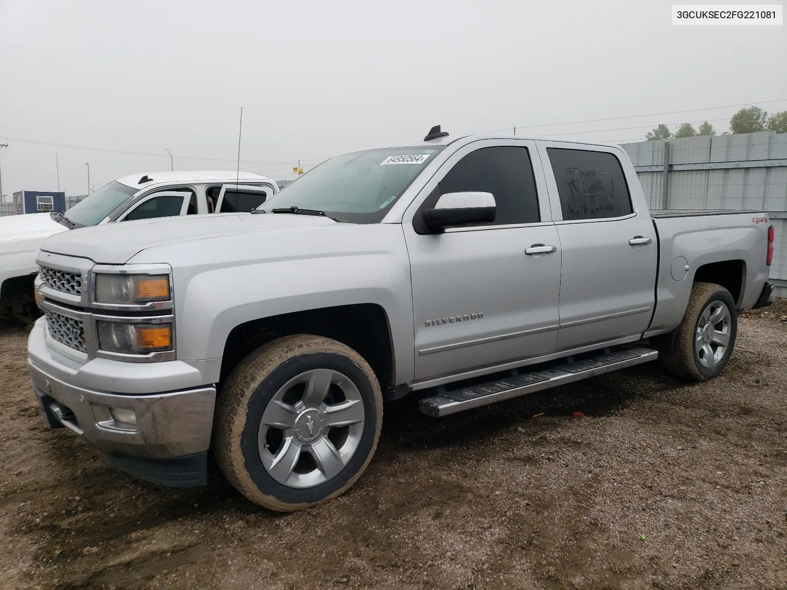 2015 Chevrolet Silverado K1500 Ltz VIN: 3GCUKSEC2FG221081 Lot: 64950564