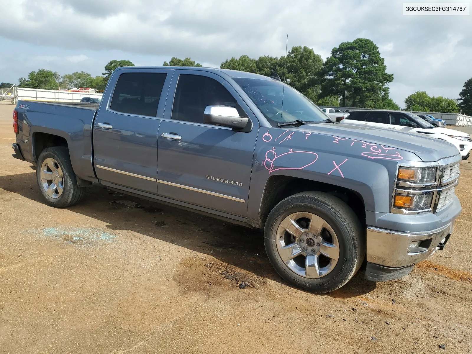 2015 Chevrolet Silverado K1500 Ltz VIN: 3GCUKSEC3FG314787 Lot: 65435324