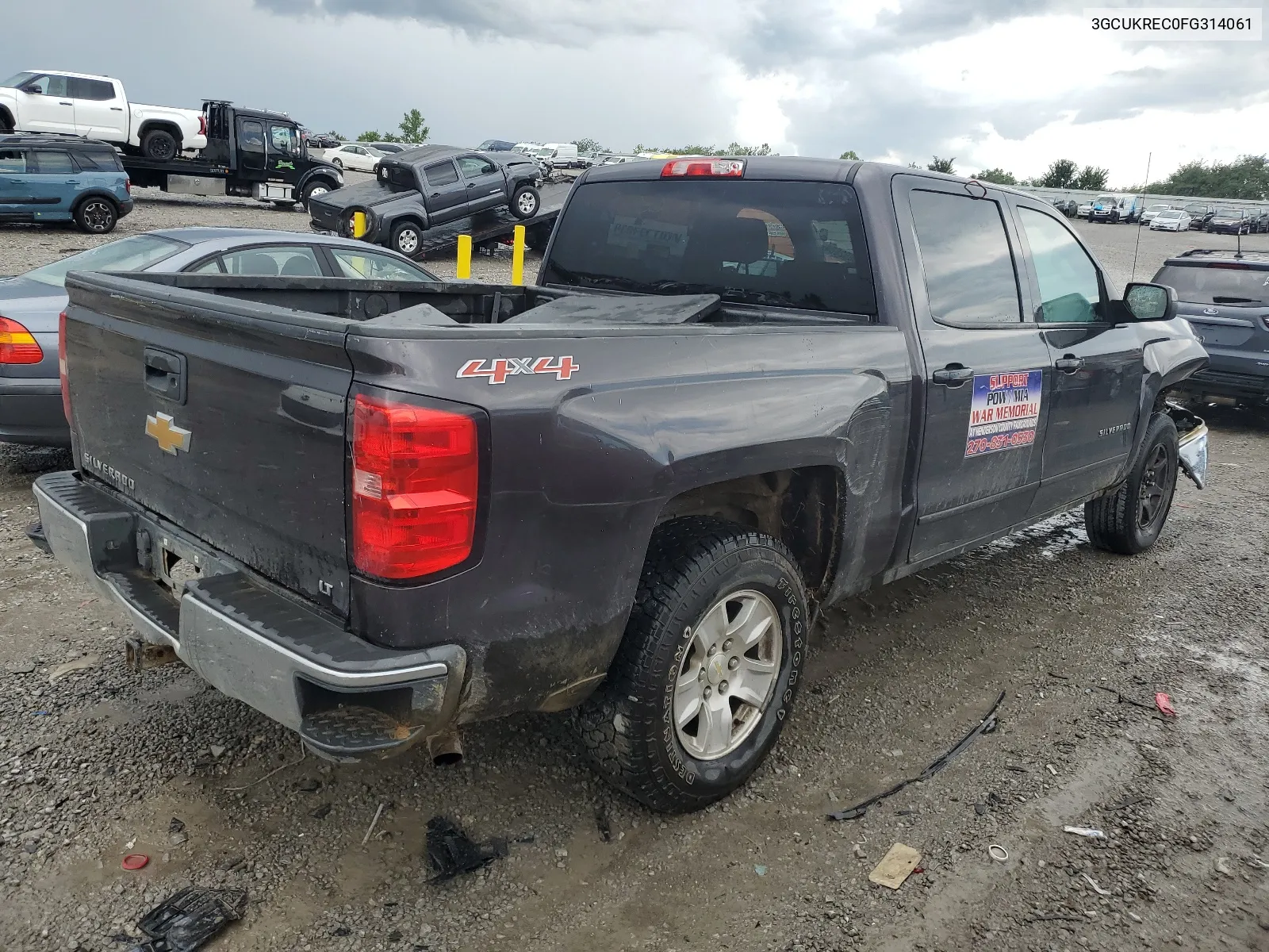 2015 Chevrolet Silverado K1500 Lt VIN: 3GCUKREC0FG314061 Lot: 65892864