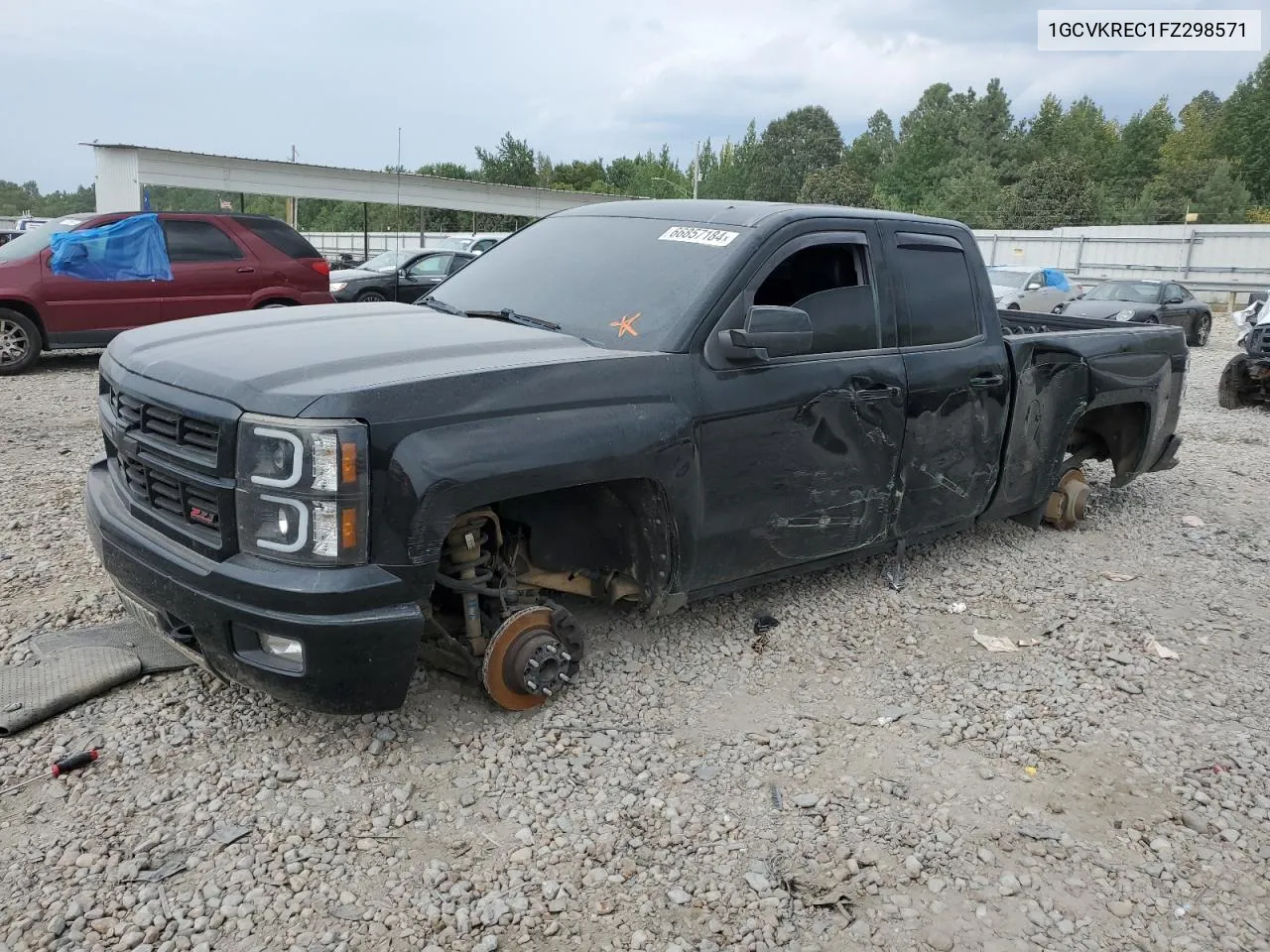 1GCVKREC1FZ298571 2015 Chevrolet Silverado K1500 Lt