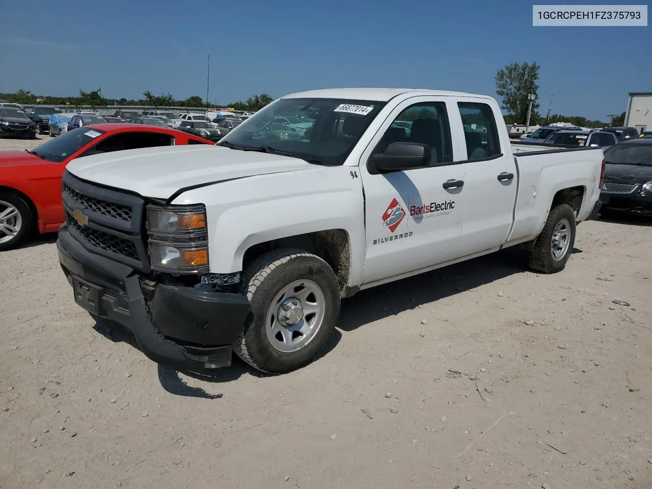 2015 Chevrolet Silverado C1500 VIN: 1GCRCPEH1FZ375793 Lot: 66877014