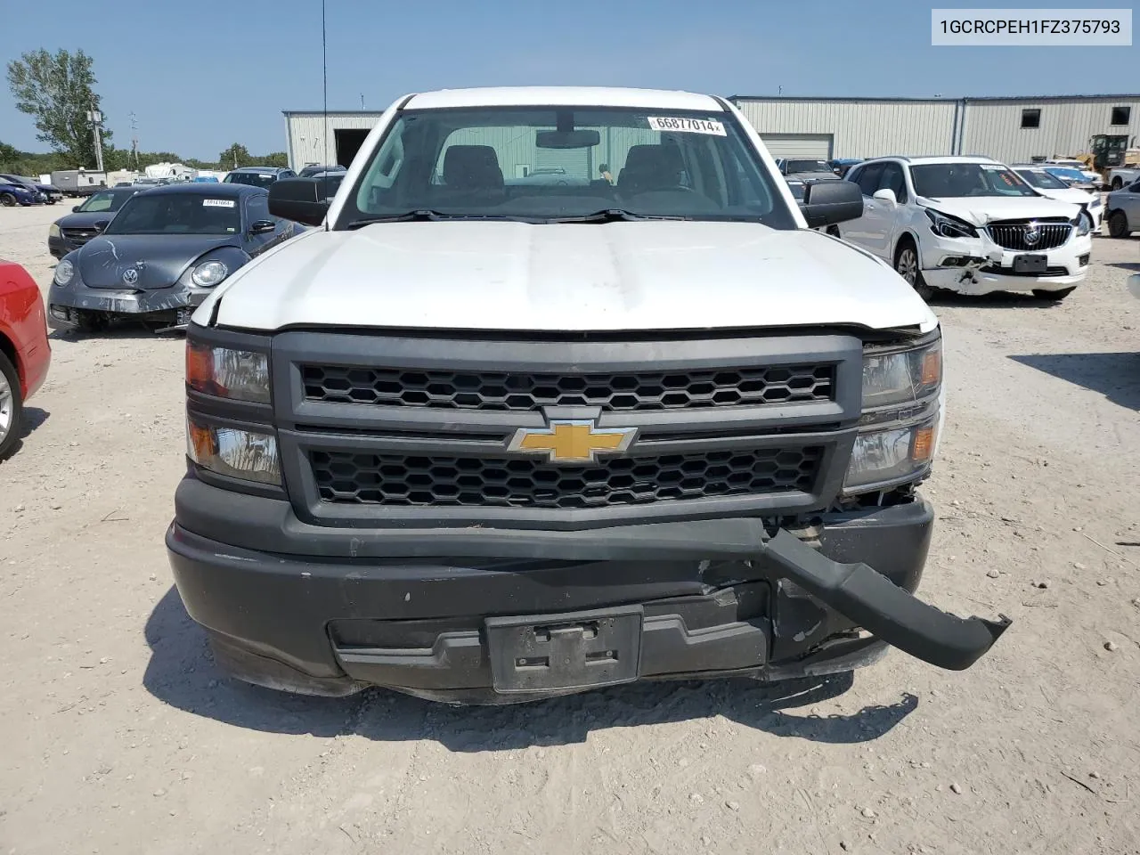 2015 Chevrolet Silverado C1500 VIN: 1GCRCPEH1FZ375793 Lot: 66877014