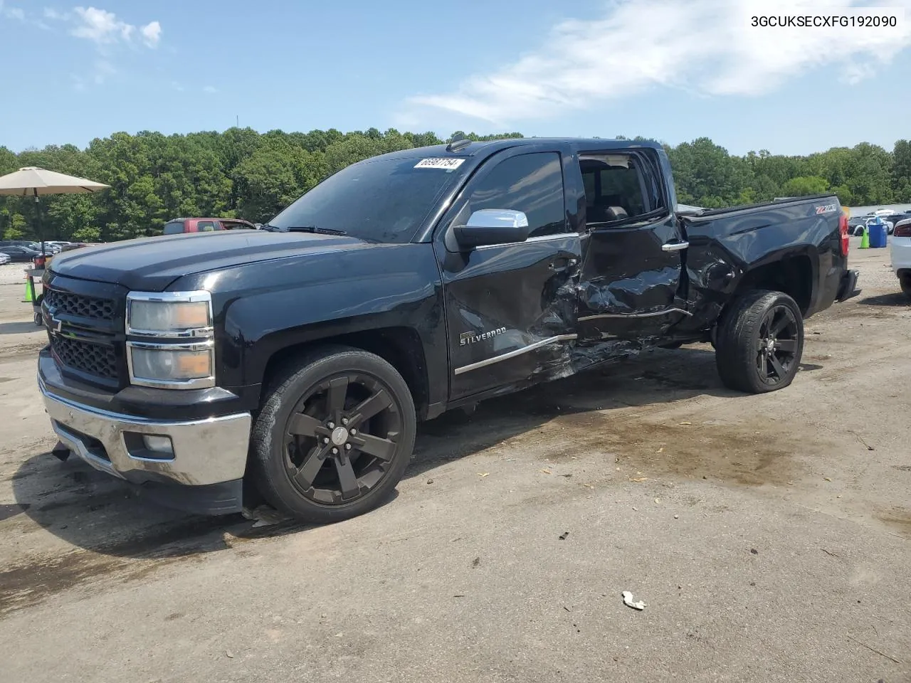 2015 Chevrolet Silverado K1500 Ltz VIN: 3GCUKSECXFG192090 Lot: 66987754