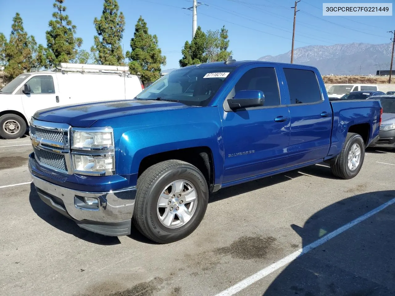 2015 Chevrolet Silverado C1500 Lt VIN: 3GCPCREC7FG221449 Lot: 67118214