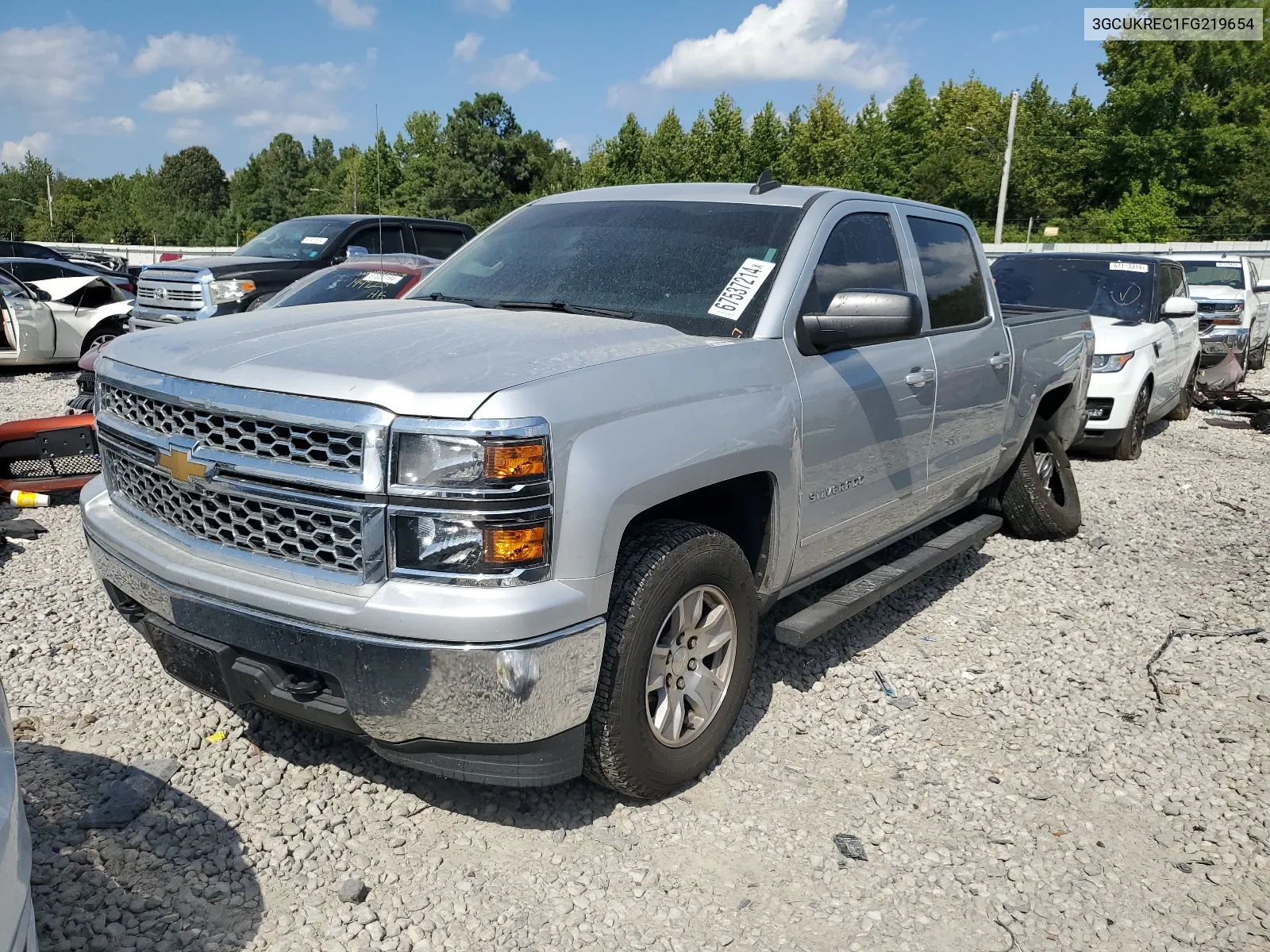 2015 Chevrolet Silverado K1500 Lt VIN: 3GCUKREC1FG219654 Lot: 67537214