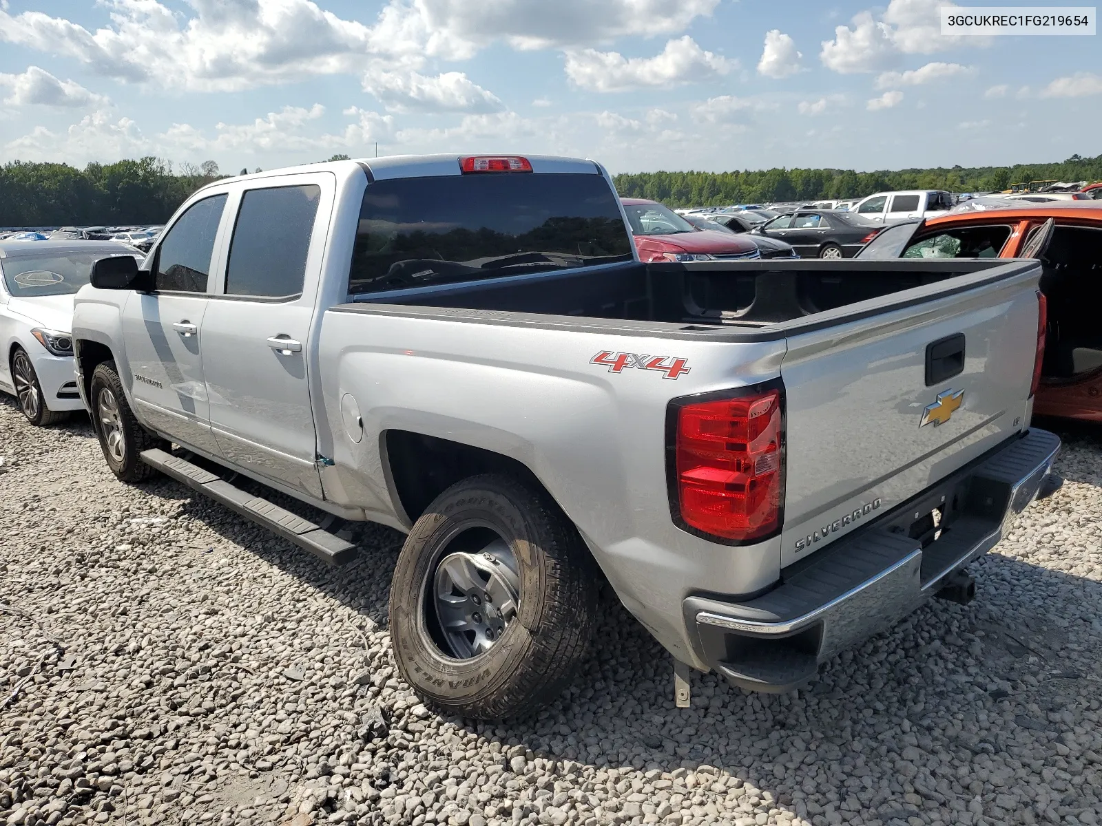 2015 Chevrolet Silverado K1500 Lt VIN: 3GCUKREC1FG219654 Lot: 67537214