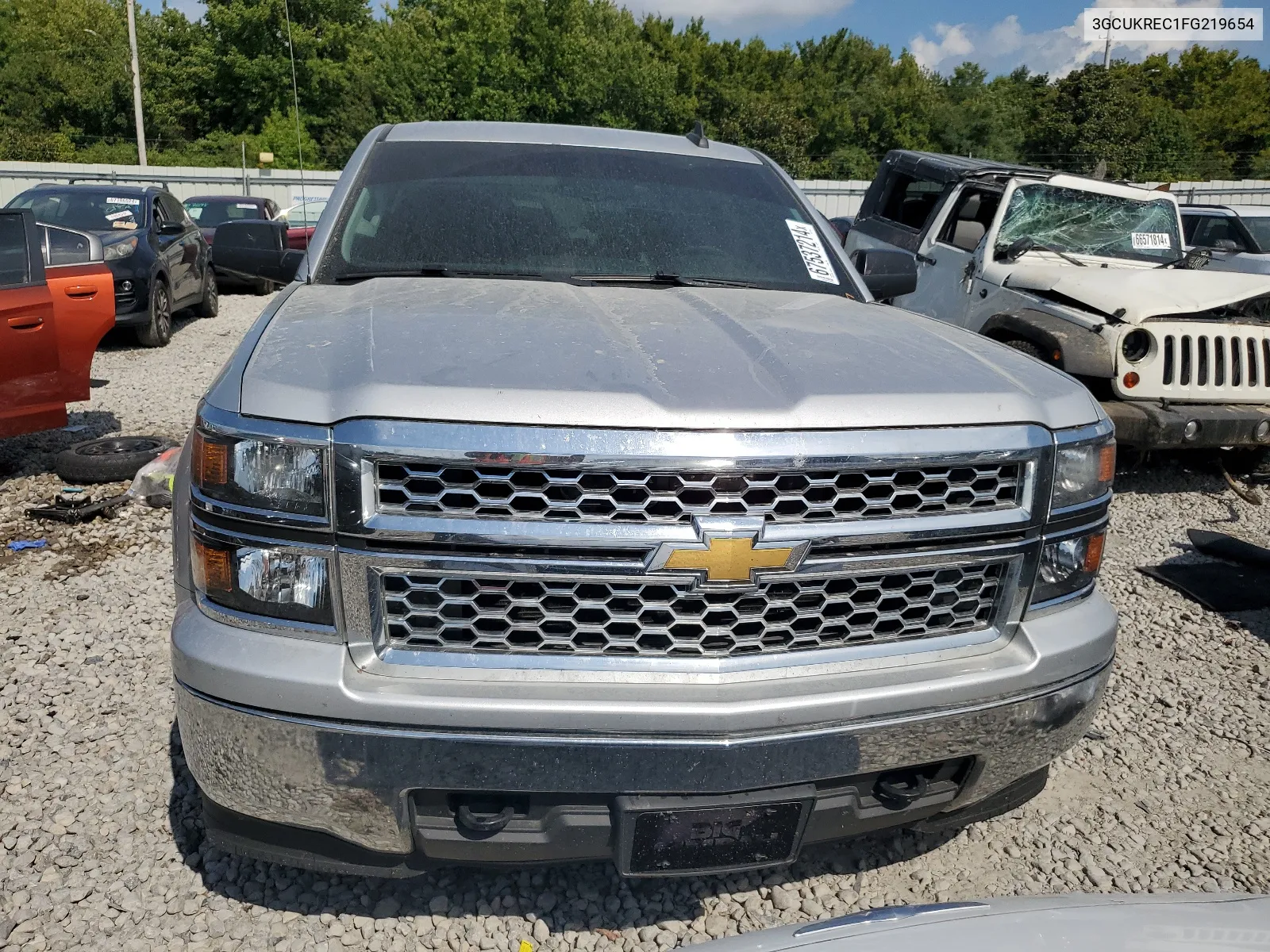 2015 Chevrolet Silverado K1500 Lt VIN: 3GCUKREC1FG219654 Lot: 67537214