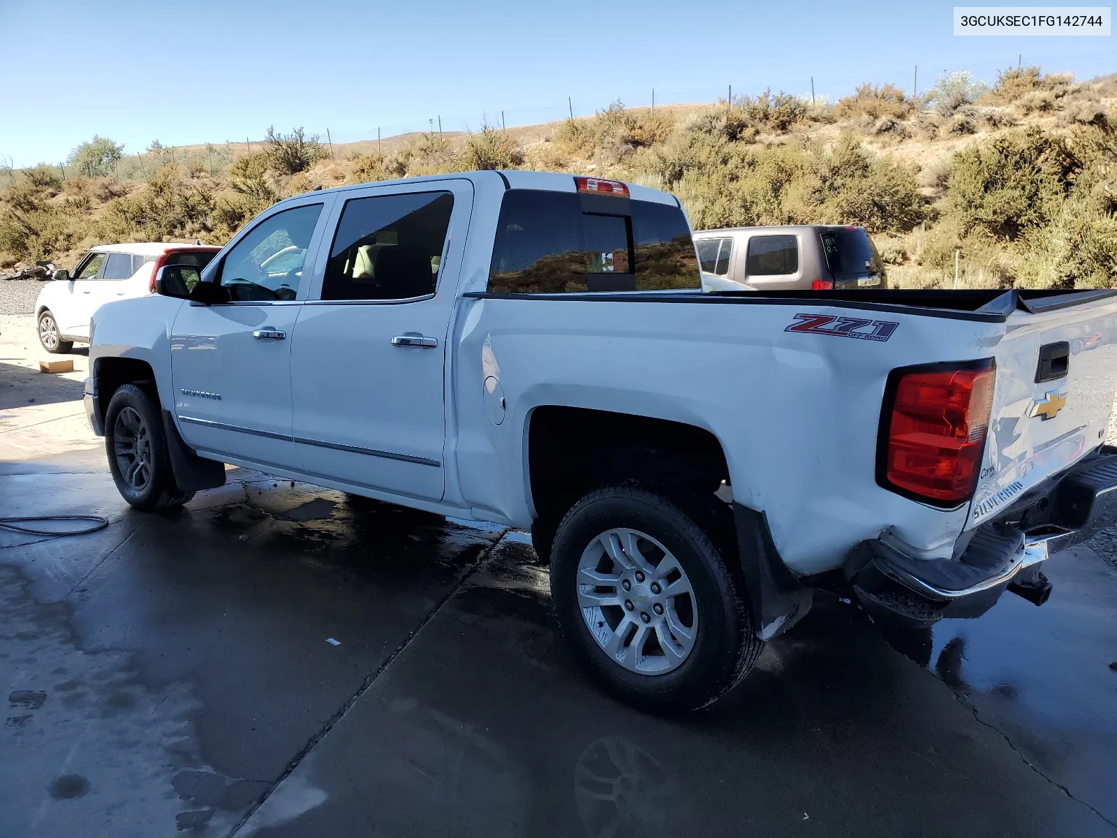 2015 Chevrolet Silverado K1500 Ltz VIN: 3GCUKSEC1FG142744 Lot: 67609144