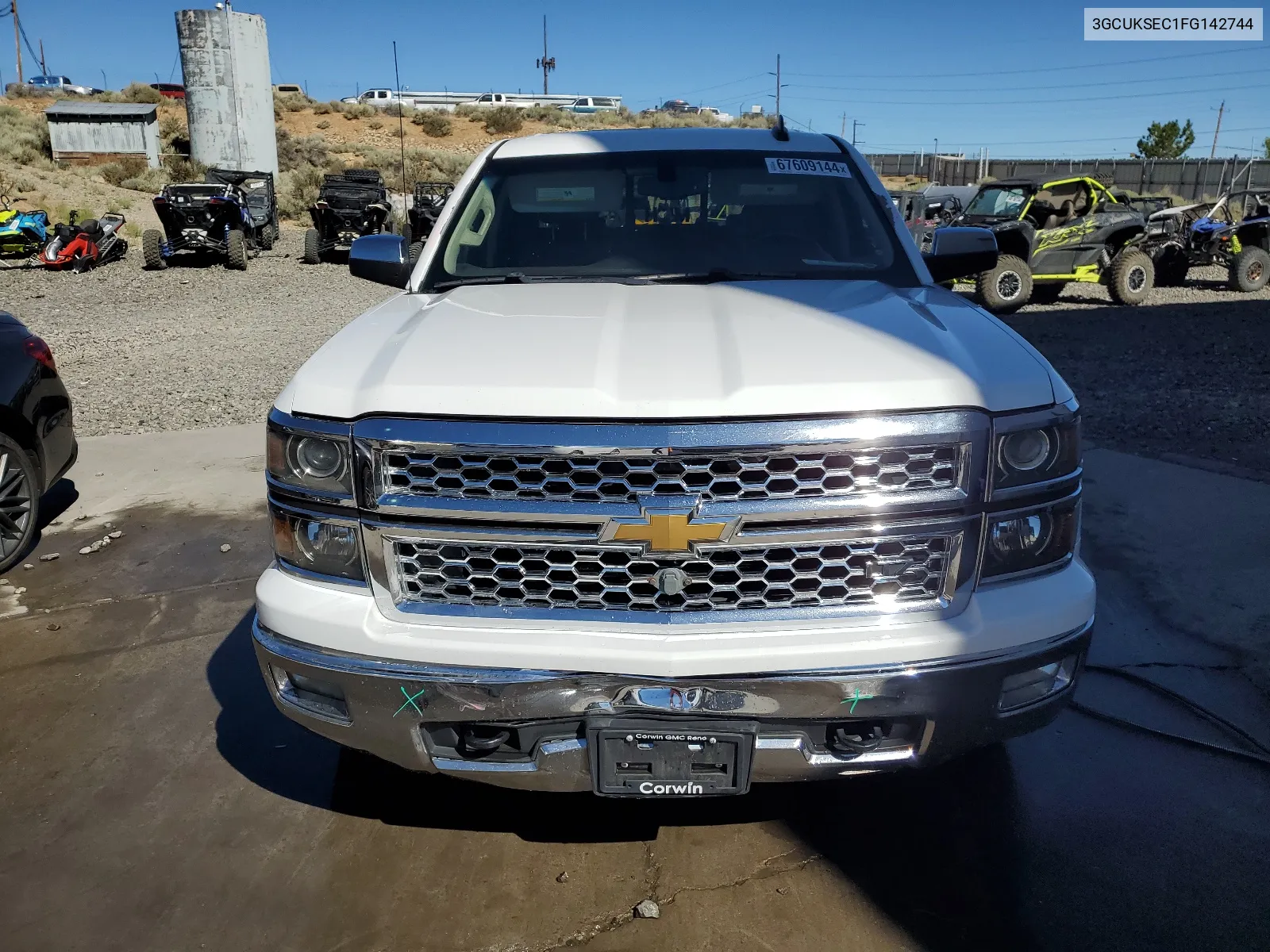 2015 Chevrolet Silverado K1500 Ltz VIN: 3GCUKSEC1FG142744 Lot: 67609144