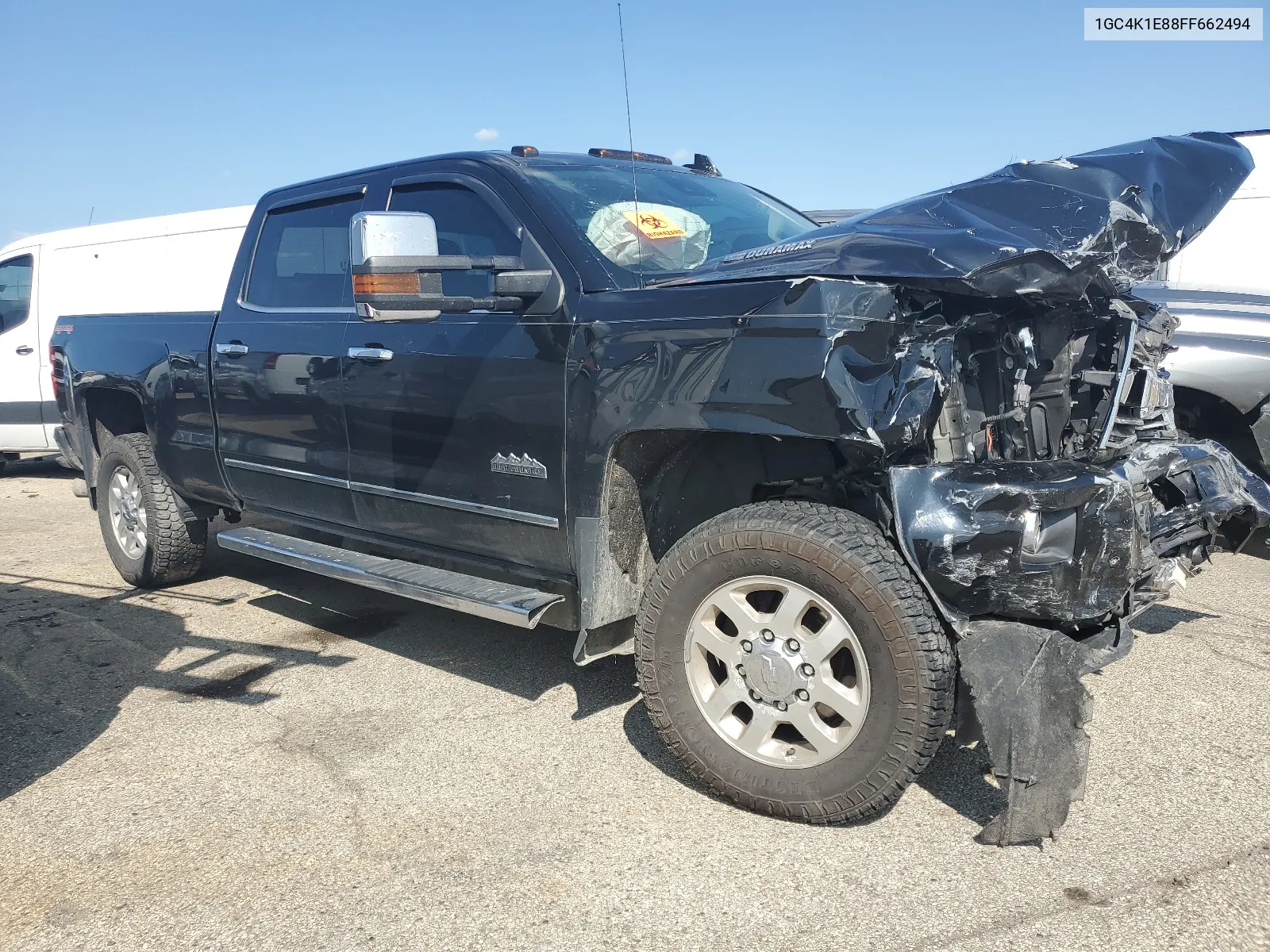 2015 Chevrolet Silverado K3500 High Country VIN: 1GC4K1E88FF662494 Lot: 67825784