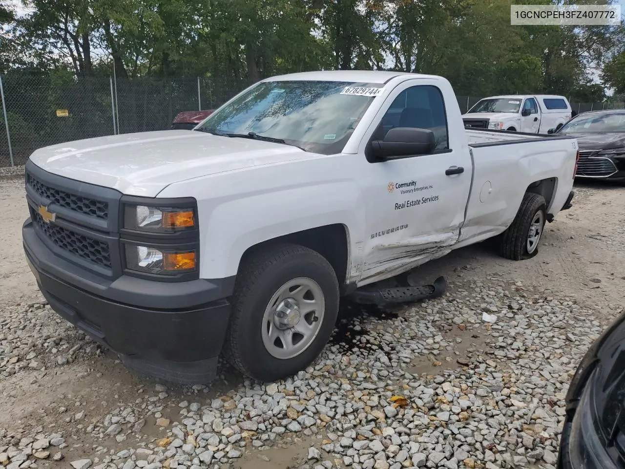 2015 Chevrolet Silverado C1500 VIN: 1GCNCPEH3FZ407772 Lot: 67829744