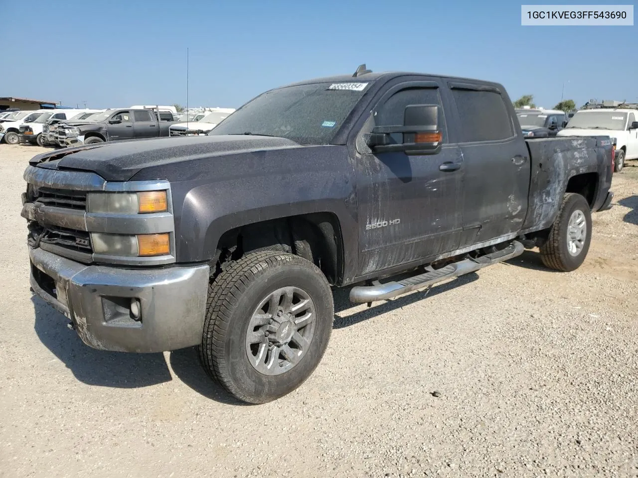 2015 Chevrolet Silverado K2500 Heavy Duty Lt VIN: 1GC1KVEG3FF543690 Lot: 68560354