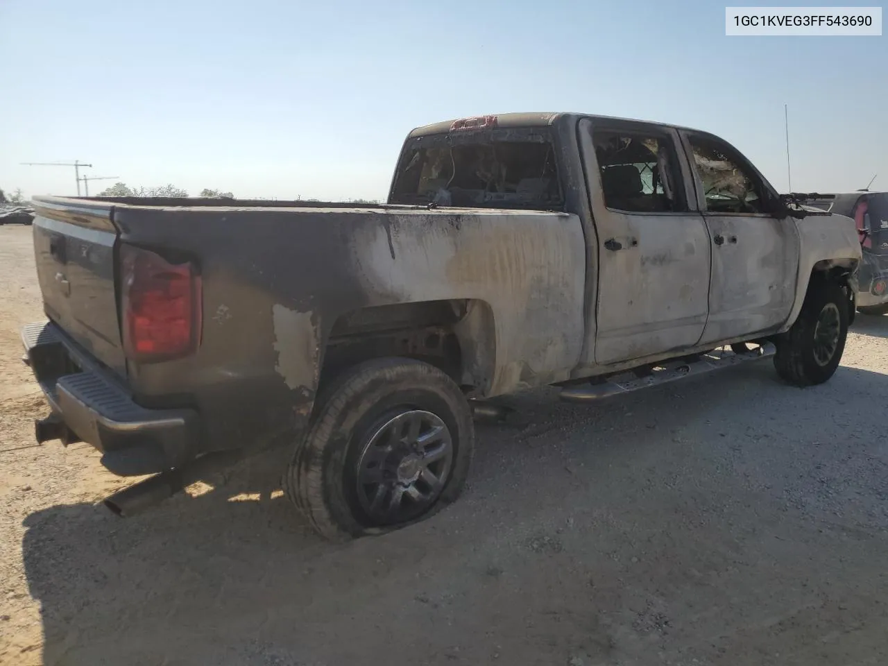 2015 Chevrolet Silverado K2500 Heavy Duty Lt VIN: 1GC1KVEG3FF543690 Lot: 68560354