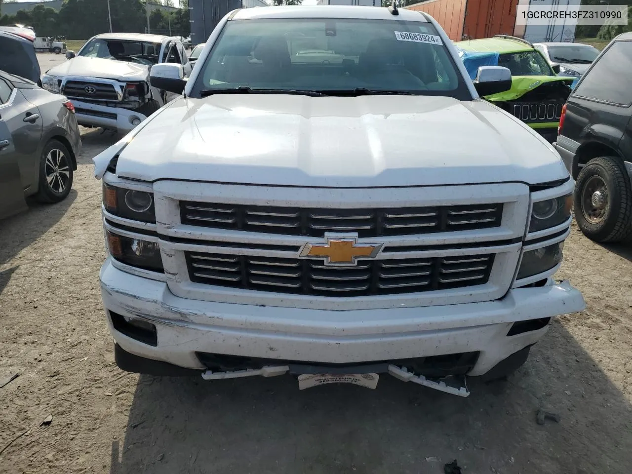 2015 Chevrolet Silverado C1500 Lt VIN: 1GCRCREH3FZ310990 Lot: 68683924