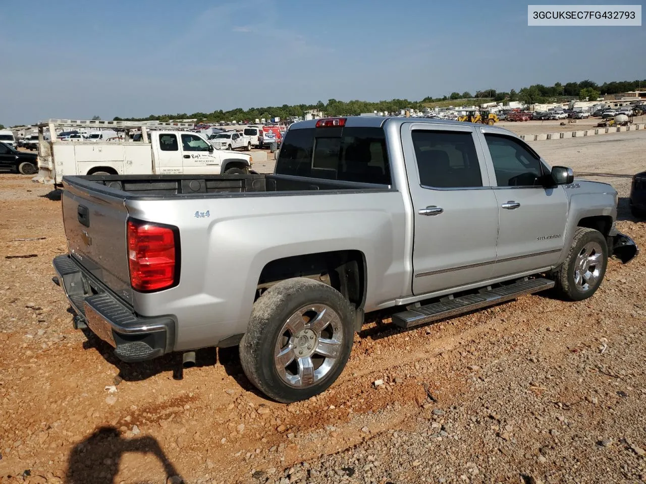 2015 Chevrolet Silverado K1500 Ltz VIN: 3GCUKSEC7FG432793 Lot: 68708814