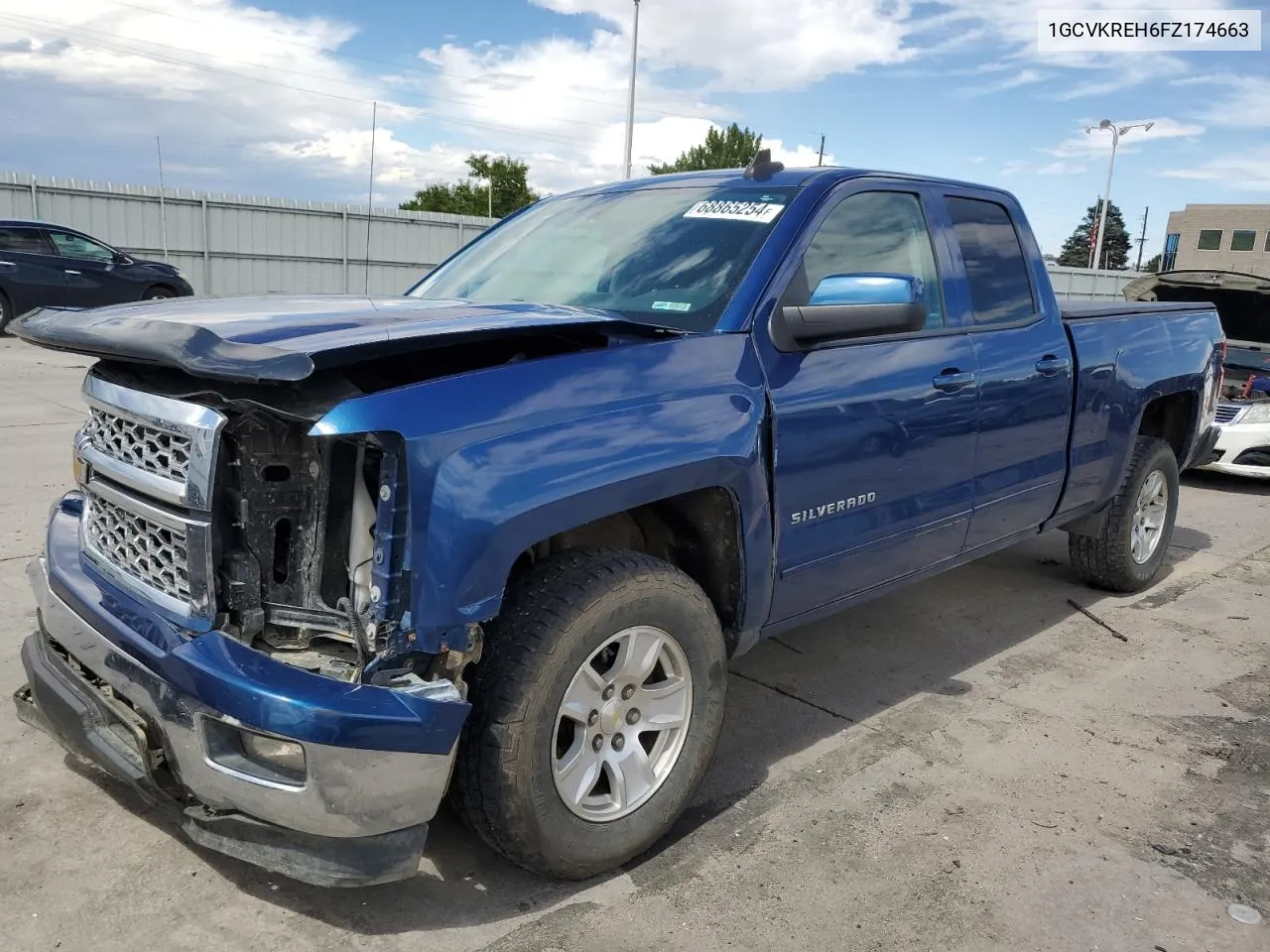 1GCVKREH6FZ174663 2015 Chevrolet Silverado K1500 Lt