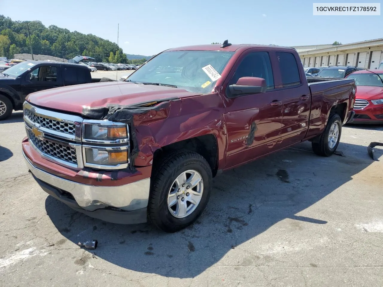 1GCVKREC1FZ178592 2015 Chevrolet Silverado K1500 Lt