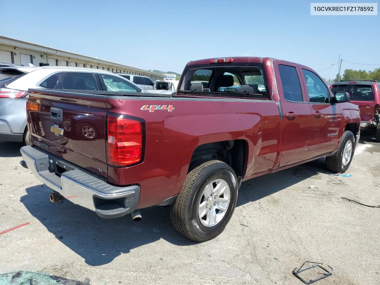 1GCVKREC1FZ178592 2015 Chevrolet Silverado K1500 Lt