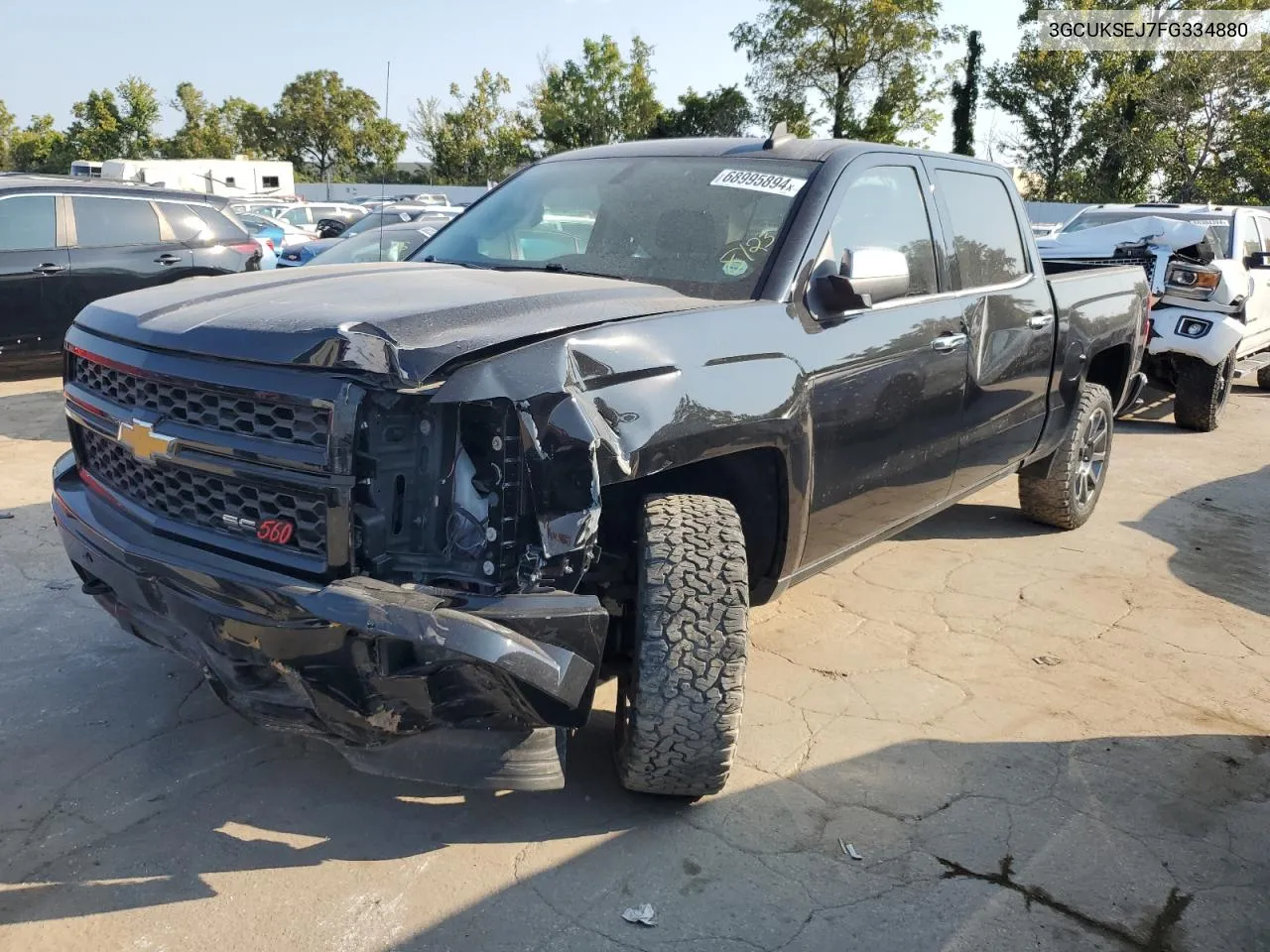 2015 Chevrolet Silverado K1500 Ltz VIN: 3GCUKSEJ7FG334880 Lot: 68995894