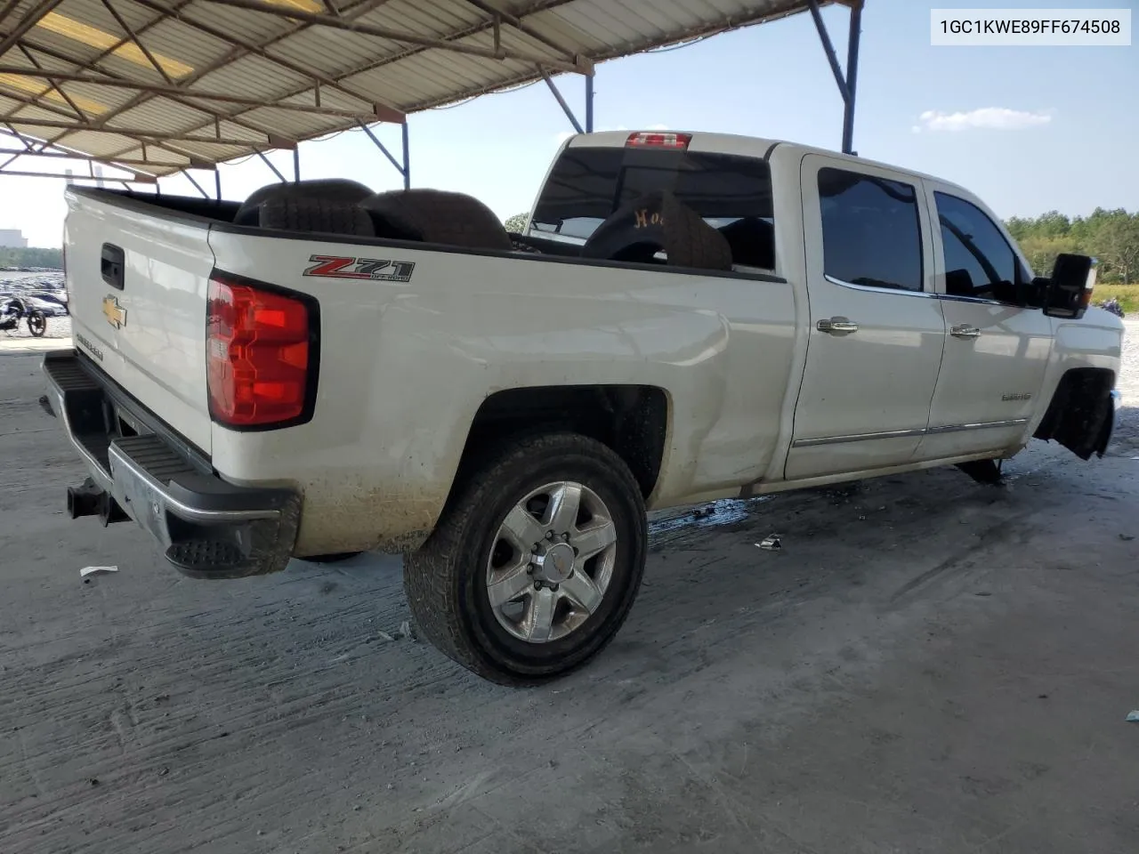 2015 Chevrolet Silverado K2500 Heavy Duty Ltz VIN: 1GC1KWE89FF674508 Lot: 69055694