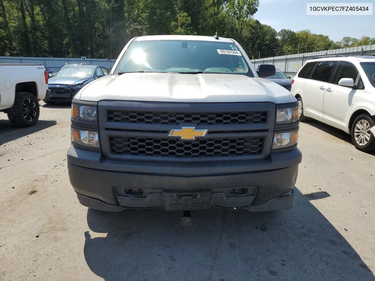 1GCVKPEC7FZ405434 2015 Chevrolet Silverado K1500