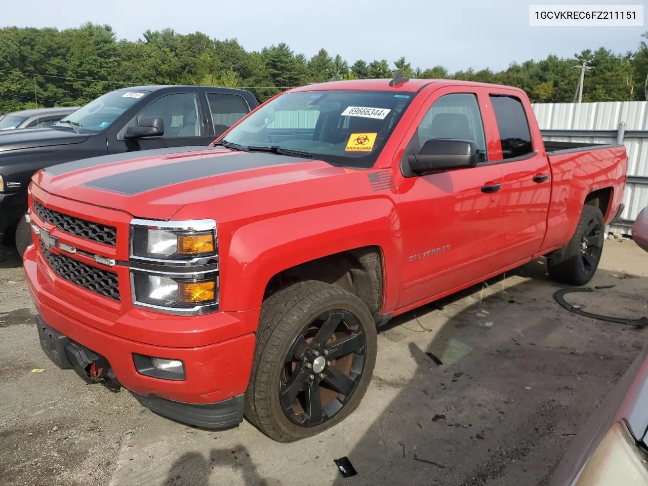 2015 Chevrolet Silverado K1500 Lt VIN: 1GCVKREC6FZ211151 Lot: 69666344