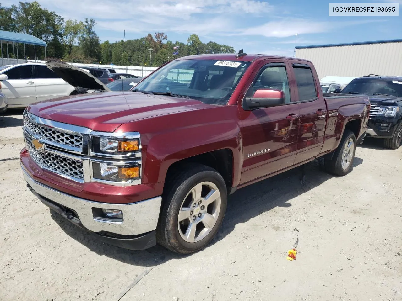 1GCVKREC9FZ193695 2015 Chevrolet Silverado K1500 Lt