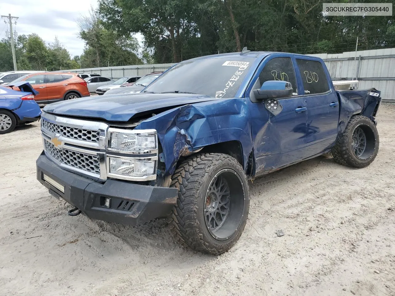 2015 Chevrolet Silverado K1500 Lt VIN: 3GCUKREC7FG305440 Lot: 69935094